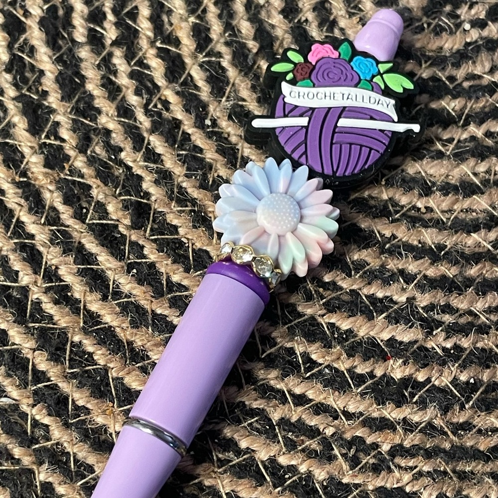 Crochet Beaded Pen